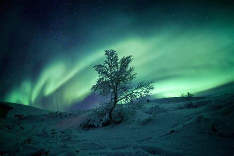 Unique Arctic Light Conditions In Summer Or Winter Film Lapland
