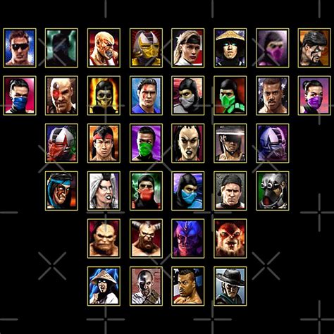 Mortal Kombat Trilogy Character Select By MammothTank Redbubble