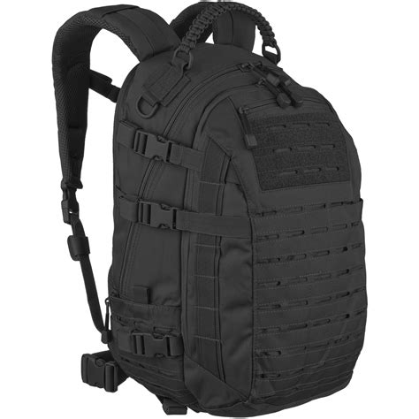 Mil Tec Mission Pack Laser Cut Large Black Backpacks And Rucksacks