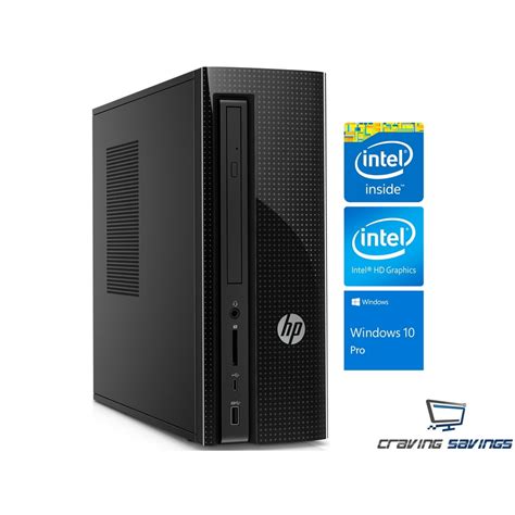 Hp Slimline 260 Sff Desktop Intel Quad Core Pentium J3710 Upto 264ghz