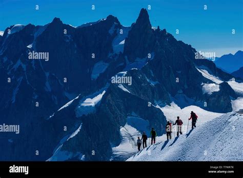 France Haute Savoie Chamonix Mont Blanc Access To The Vallée Blanche