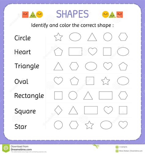These worksheets help students learn the basic shapes; Pre K Shapes Worksheets | db-excel.com