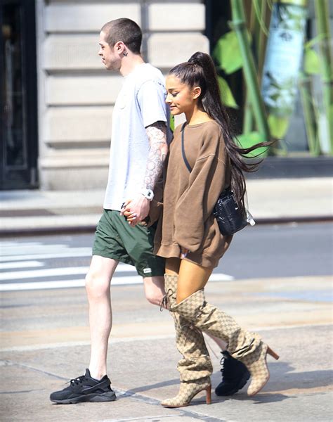 Ariana Grande Shows Off Engagement Ring While Out With Pete Davidson