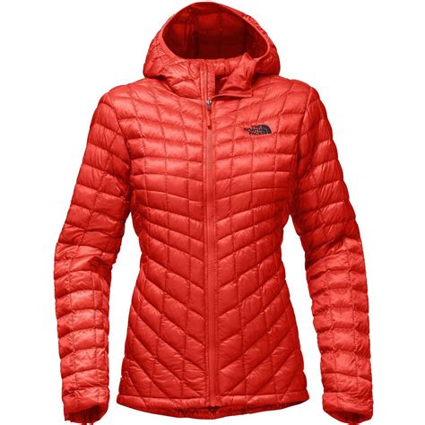 The North Face Thermoball Hooded Insulated Jacket Womens Fire