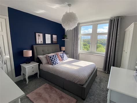 A simple paint shade can have an immense pinterest revealed searches for 'terracotta walls' increased by 86 per cent, year on year, in the uk in 2020. Dulux Sapphire Salute in 2020 | Blue bedroom paint, Navy ...