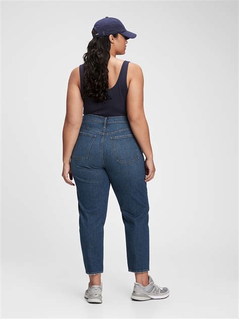 Sky High Rise Mom Jeans With Washwell Gap