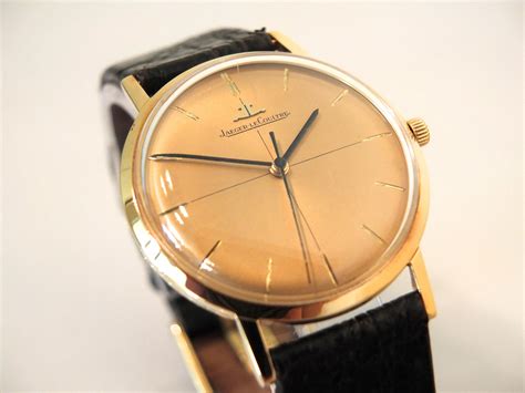 vintage 18k jaeger lecoultre watch gold