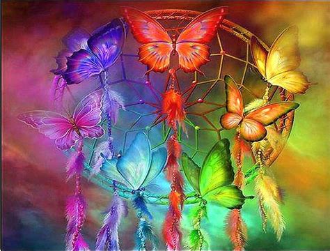Dream Catcher Colors Beauty Butterflies Hd Wallpaper Peakpx