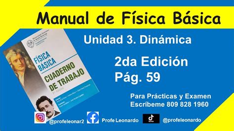 Manual De Fisica Basica 2da Edicion Pagina 59 Youtube