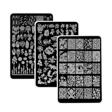 1pcs 65125cm Diy Nail Stamp Plates Mixed Designs Nail Art Stamping