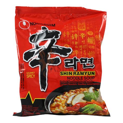 Ramen Shin Ramyun Gourmet Spicy G Nongshim Korea Taiso Shop