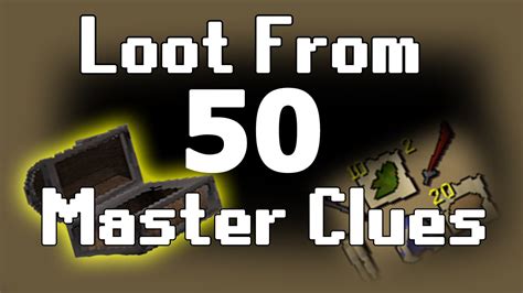 50 Master Clue Scrolls Osrs Youtube