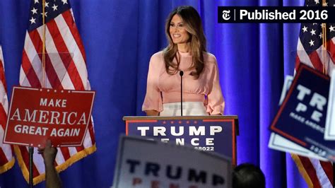 melania trump solo in pennsylvania tries to smooth husband s rough edges the new york times