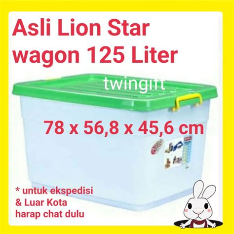 Jual Container Kontainer Box Plastik Lion Star Wagon 125 Liter