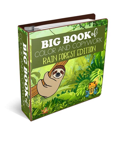 Big Book Of Color And Copywork Rain Forest Animals Edition The