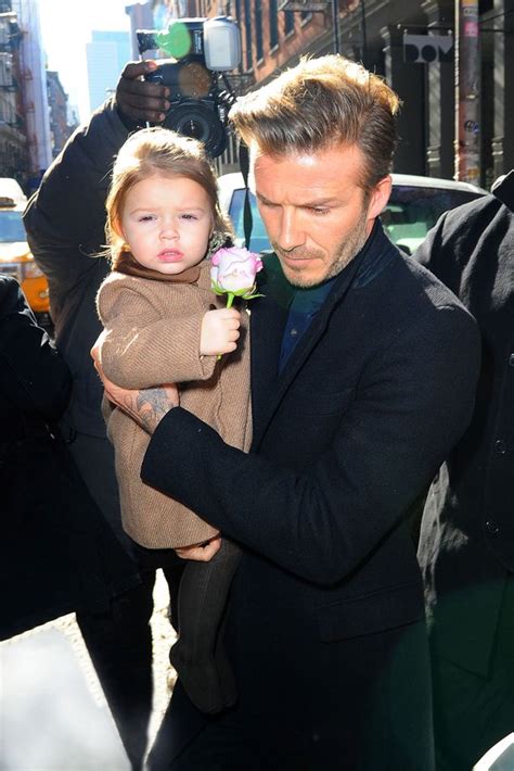 David And Harper Beckham Head Out In New York After Victorias Show