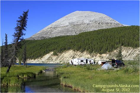 Summit Lake Campground Along The Alaska Highway