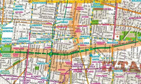 Mapa Plano Ciudad De México Df Cdmx Viajes Mural 26500 En