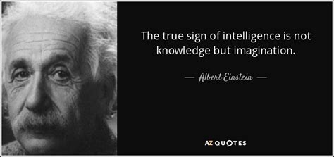 She/he likes to do intellectual things all day. Albert Einstein quote: The true sign of intelligence is ...
