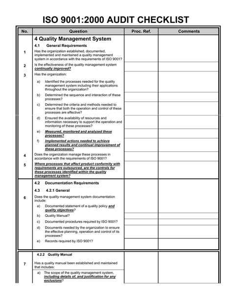 Checklist Audit Iso 9001 Versi 2015 Maxbmates