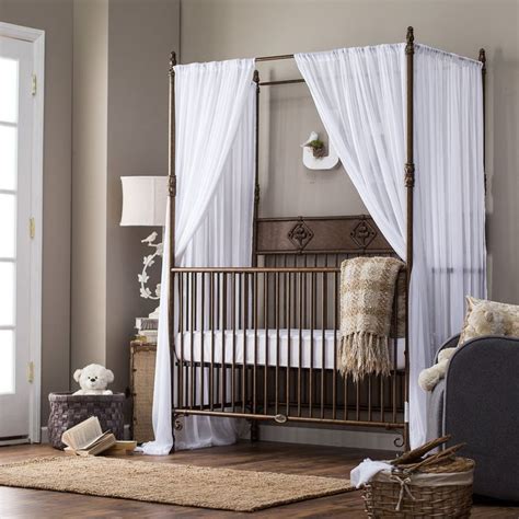 Witching Canopy Baby Cribs For Cute Nursery Room Bratt Decor Indigo