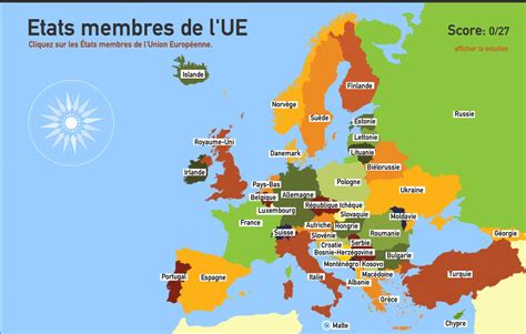 Carte Europe Carte Pays Et Capitales De Lunion Europeenne Images