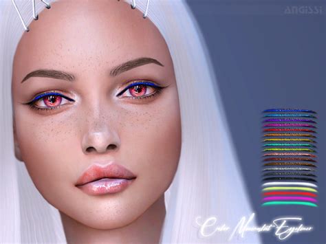 Angissis Color Minimalist Eyeliner Sims Eyeliner Sims 4