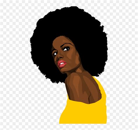 female afro clip art