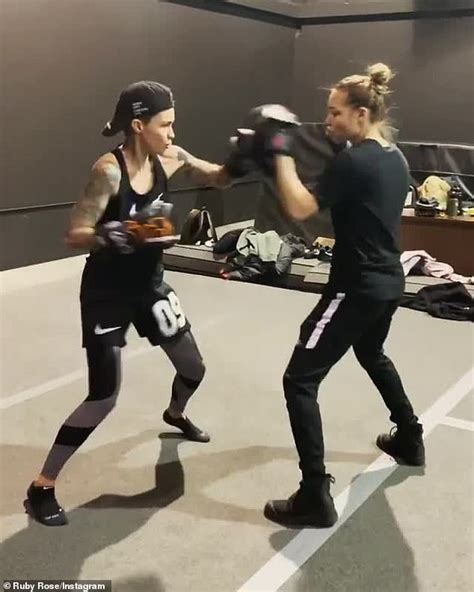 Ruby Rose Shows Off Her Gym Honed Physique And Her Perfect Form During