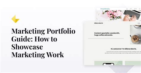 Marketing Portfolio Guide How To Showcase Marketing Work Online