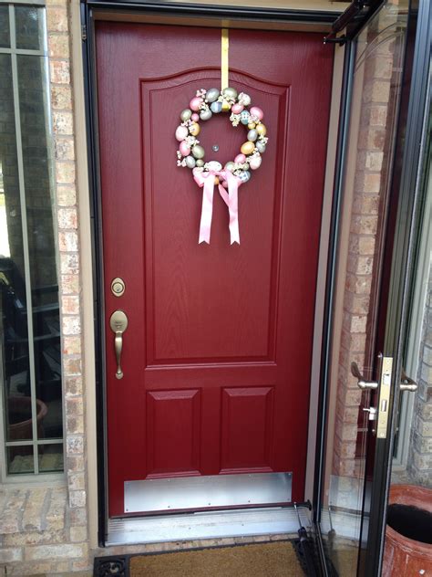 My New Red Door Yesterday I Decided To Try My Hand At Repainting My