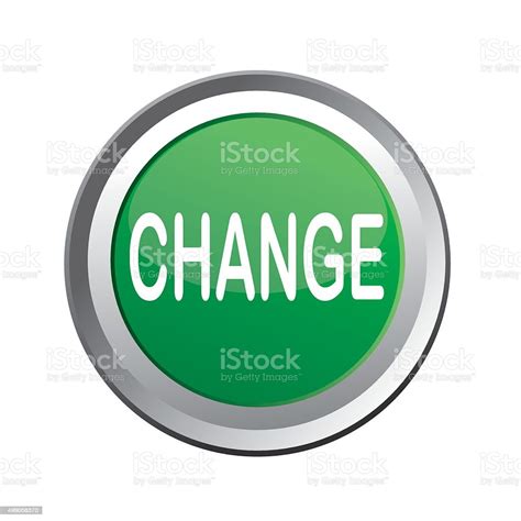 Change Button Isolated On White Stock Illustration Download Image Now