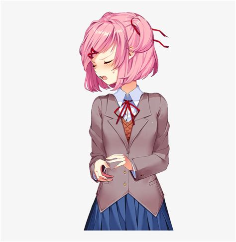 Download Edited Mediaa Rendered Natsuki Sprite Where Shes Fiddling