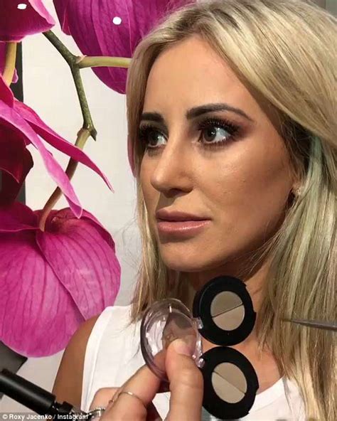 roxy jacenko gives fans an insight into her luxe make up routine daily mail online