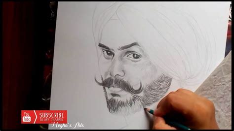 Drawing Of Sardar Sikh Man Youtube