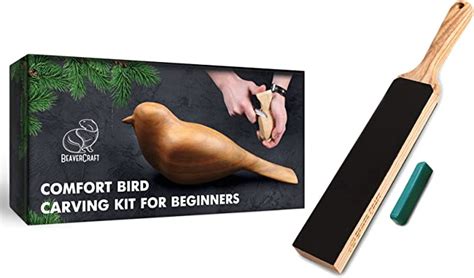 Beavercraft Wood Carving Kit Comfort Bird Diy01 Leather