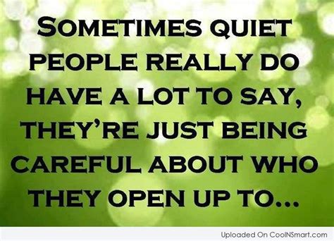 Funny Quotes About Quiet People Quotesgram