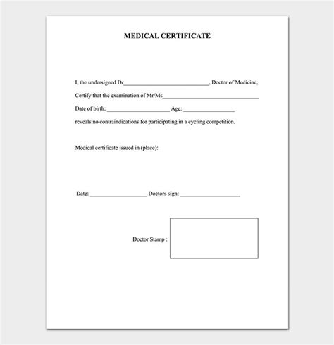 Fit To Fly Certificate Template 1 Templates Example