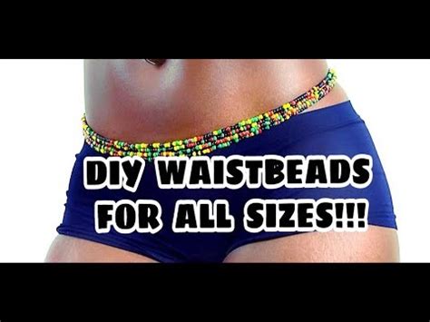 How to make waistbeads for all sizes! DIY AFRICAN WAIST BEADS | DIY JELL JELLI BEADS | FUN | FASHIONABLE BEADS - YouTube