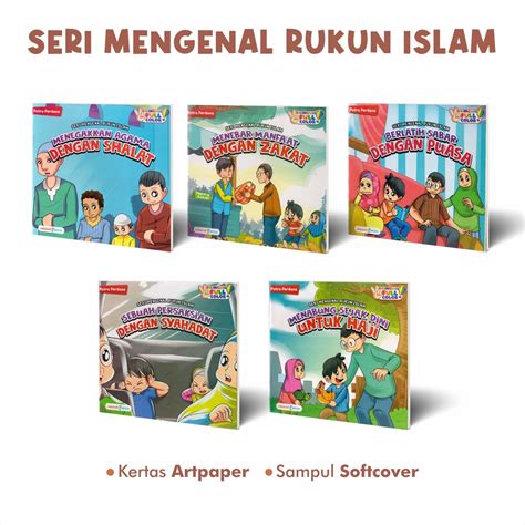 Jual Buku Cerita Anak Islam Seri Mengenal Rukun Islam Syahadat Menebar