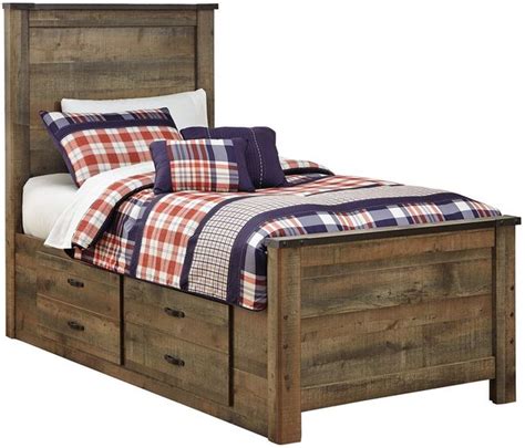 Signature Design By Ashley® Trinell Rustic Brown Twin Panel Youth Bed