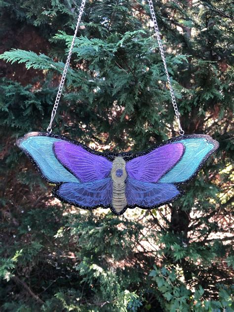 Butterfly Hanging Decor Hand Painted Etsy