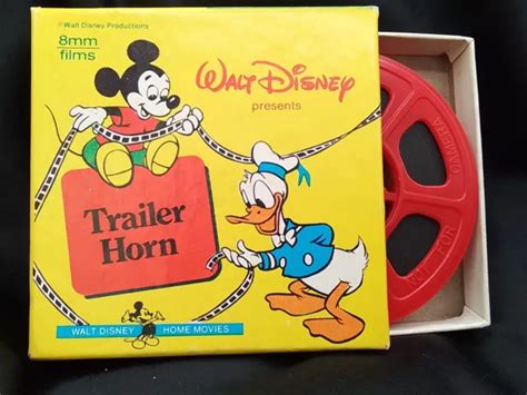 Walt Disney Vintage 1950s 8mm Film Mickey Mouse Donald Duck Trailer