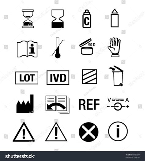 Icon Set Medical Manual Stock Vector Royalty Free 95957617 Shutterstock