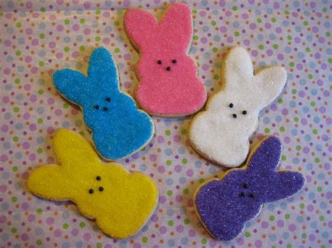 peeps bunny cookies easter cookies craft projects