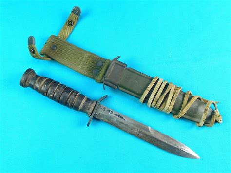 Us Ww2 Imperial M3 Blade Marked Fighting Knife W Scabbard For Sale