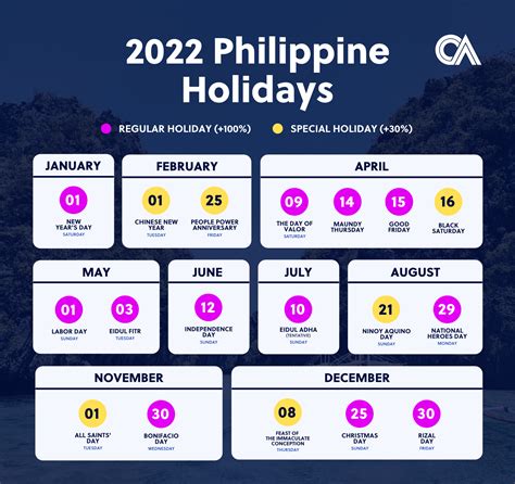 Downloadable 2024 Calendar Philippines With Holidays Listverse Twyla