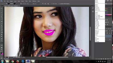 Cara Mengubah Warna Bibir Di Photoshop Ide Perpaduan Warna