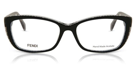 Fendi Ff 0003 Micrologo 6zv Eyeglasses In Black Smartbuyglasses Usa