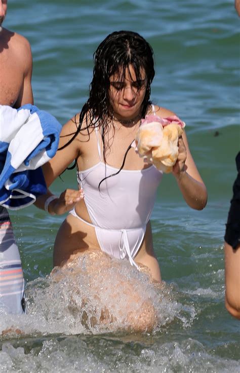 Camila Cabello Caught By Paparazzi See Through And Nip Slip Nucelebs
